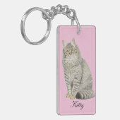Porte-clés Porte - clé de chat Longhair Tabby (Devant gauche)