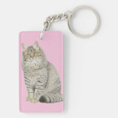 Porte-clés Porte - clé de chat Longhair Tabby (Dos)