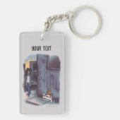 Porte-clés Porte - clé de chat mendiant (Dos)