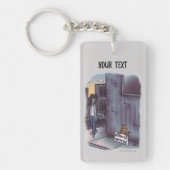 Porte-clés Porte - clé de chat mendiant (Devant)