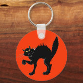 Porte-clés Porte - clé de chat noir (Recto)