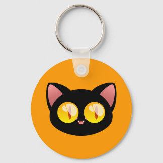 Porte-clés Porte - clé de chat noir d'Halloween