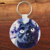 Porte-clés Porte - clé de chat noir magique (Recto)