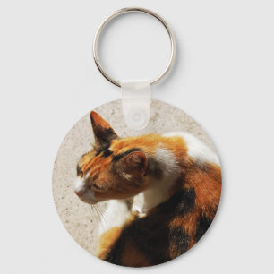 Porte-clés Porte - clé de chat Tricolor