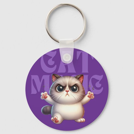 Porte-clés Porte - clé de chats magiques (Recto)