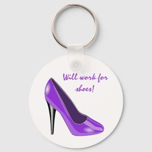 Porte-clés Porte - clé de chaussures violet haute talon (Recto)
