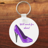 Porte-clés Porte - clé de chaussures violet haute talon (Recto)