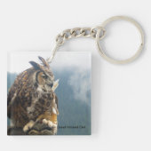 Porte-clés Porte - clé de cheval et de hibou (Dos)