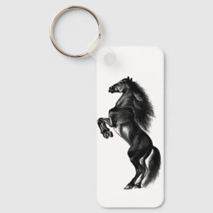 Porte-clés Porte - clé de Cheval sauvage noir