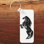 Porte-clés Porte - clé de Cheval sauvage noir (Recto)