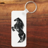Porte-clés Porte - clé de Cheval sauvage noir (Verso)