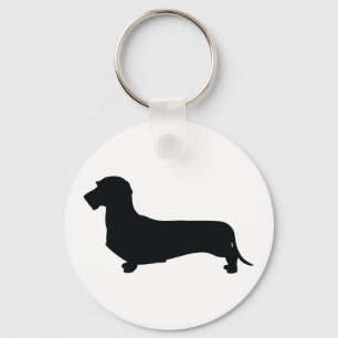 Porte-clés Porte - clé de cheveux de fil Dachshund