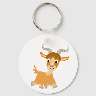 Porte-clés Porte - clé de chèvre caricatural mignon