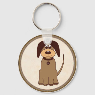 Porte-clés Porte - clé de chien Brown