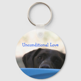 Porte-clés Porte - clé de chien d'amour inconditionnel