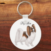 Porte-clés Porte - clé de chien Papillon (Recto)