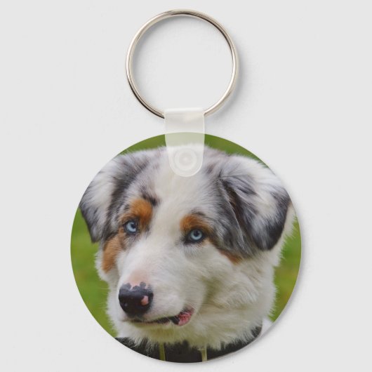 Porte-clés Porte - clé de chien personnalisé mignon (Recto)