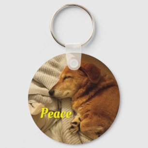 Porte-clés Porte - clé de chien souriant