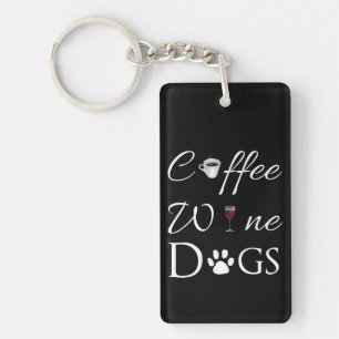 Porte-clés Porte - clé de chiens de vin de café