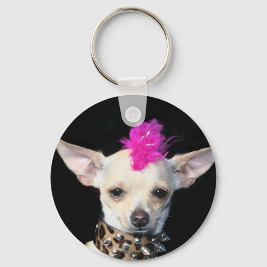 Porte-clés Porte - clé de Chihuahua Punk (Recto)