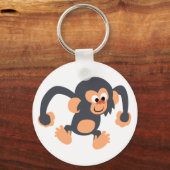 Porte-clés Porte - clé de chimpanzé de caricature mignonette (Recto)