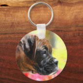 Porte-clés Porte - clé de chiot Brindle Boxer (Recto)