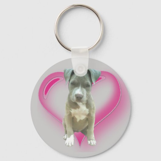 Porte-clés Porte - clé de chiot de Pitbull (Recto)