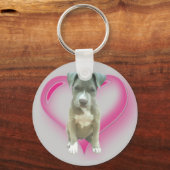 Porte-clés Porte - clé de chiot de Pitbull (Recto)