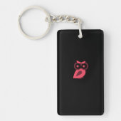 Porte-clés Porte - clé de Chouette rose (Devant)