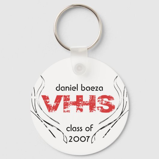 Porte-clés porte - clé de classe vhhs (Recto)