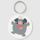 Porte-clés Porte - clé de cochon cartonné mou (Recto)