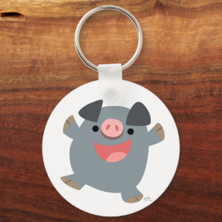 Porte-clés Porte - clé de cochon cartonné mou