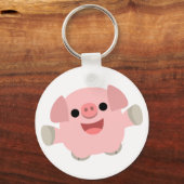 Porte-clés Porte - clé de cochon de dessin (Recto)