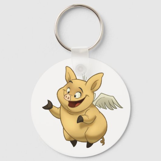 Porte-clés Porte - clé de cochon volant (Recto)