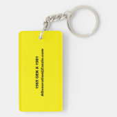 Porte-clés Porte - clé de CODE BARRE X Génération (Dos)