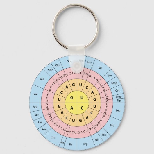 Porte-clés Porte - clé de code génétique (Recto)