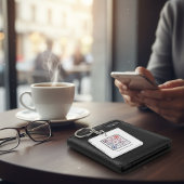 Porte-clés Porte - clé de code QR Carré personnalisé