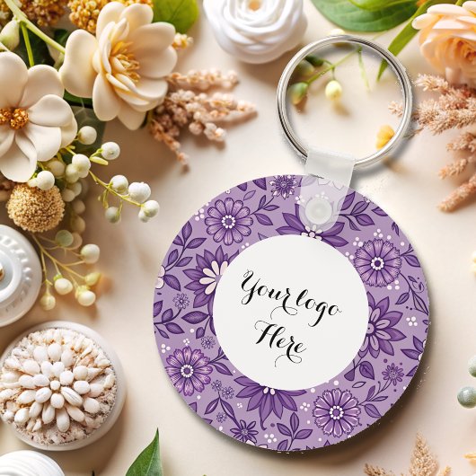 Porte-clés Porte - clé de code QR du logo double face