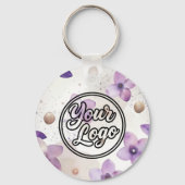 Porte-clés Porte - clé de code QR du logo double face (Recto)