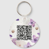 Porte-clés Porte - clé de code QR du logo double face (Verso)