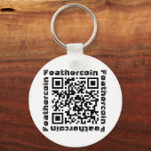 Porte-clés Porte - clé de code QR Feathercoin (Recto)
