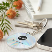 Porte-clés Porte - clé de code QR holographique - Promo de lo (Devant droit)