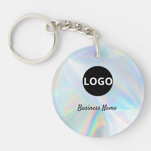 Porte-clés Porte - clé de code QR holographique - Promo de lo (Devant)