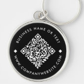 Porte-clés Porte - clé de code QR personnalisé pour entrepris (Devant)