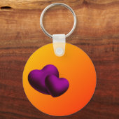 Porte-clés Porte - clé de coeur pourpre (Recto)