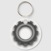 Porte-clés Porte - clé de cog d'engrenage métallique (Verso)