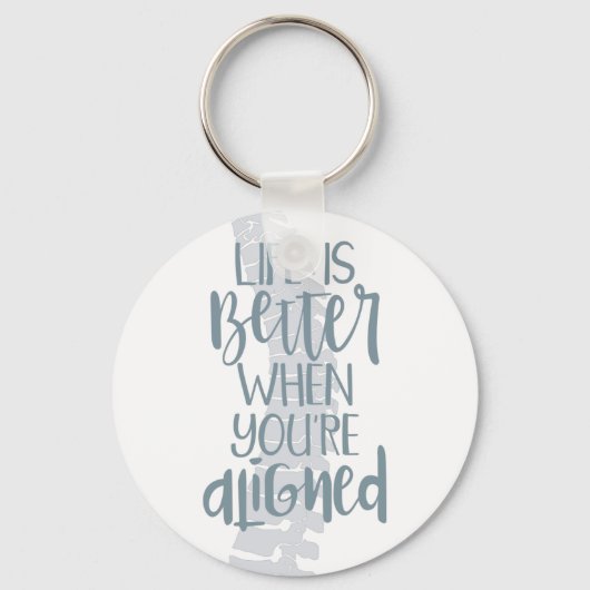 Porte-clés Porte - clé de colonne vertébrale, Cadeau chiropra (Recto)