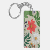 Porte-clés Porte - clé de conception de fleurs personnalisé (Devant gauche)