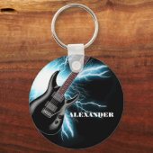 Porte-clés Porte - clé de conception de guitare électrique bl (Recto)