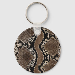 PORTE-CLÉS PORTE - CLÉ DE CONCEPTION DE PEAU DE SERPENT